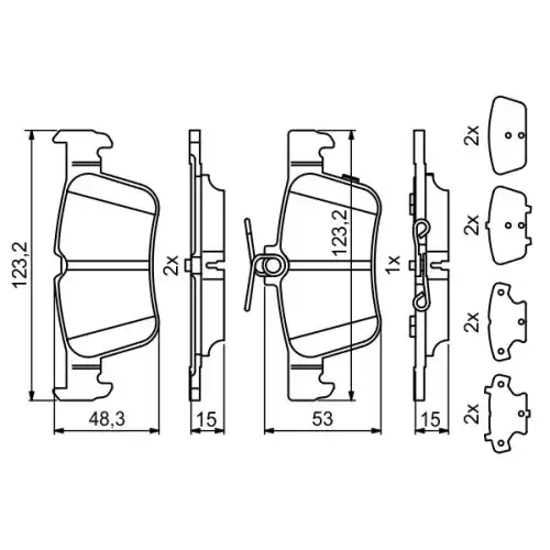 BOSCH Arka Fren Balatası Tk 0986494839