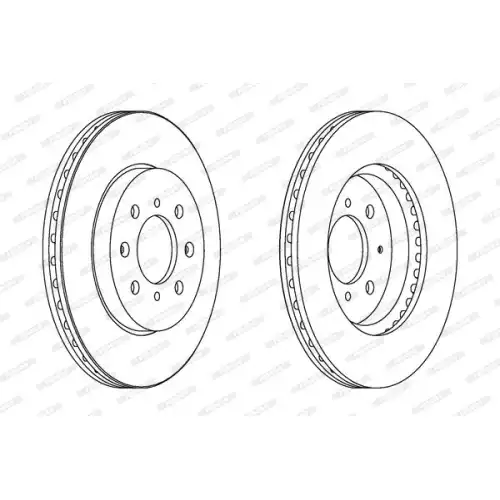 FERODO Ön Fren Diski Havalı (258 4) DDF1610