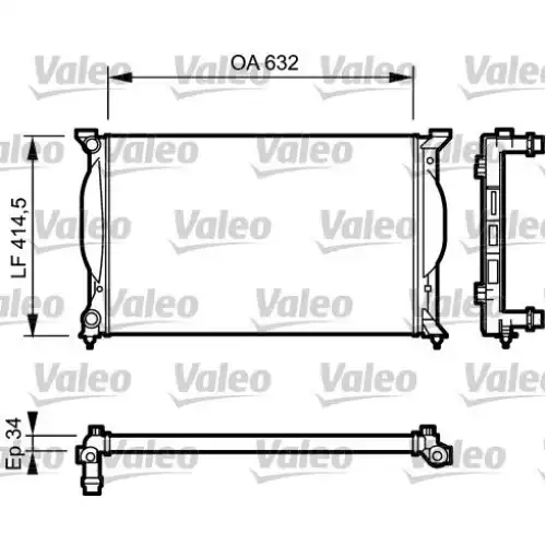 VALEO Motor Su Radyatörü 732963