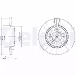 DELPHI Ön Fren Diski Havalı 282 5 BG3061