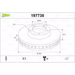 VALEO Arka Fren Diski Takım 197730