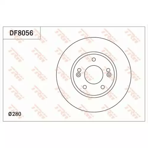 TRW Ön Fren Diski Havalı 280.5.mm DF8056