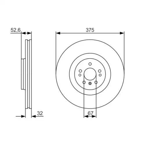 BOSCH Fren Diski Ön Adet 0986479R31