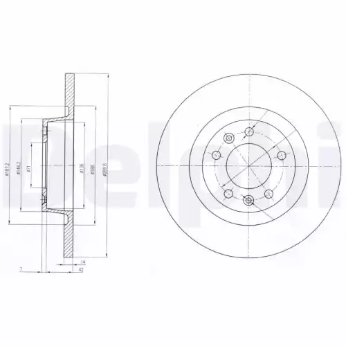 DELPHI Arka Fren Diski 290Mm BG4085