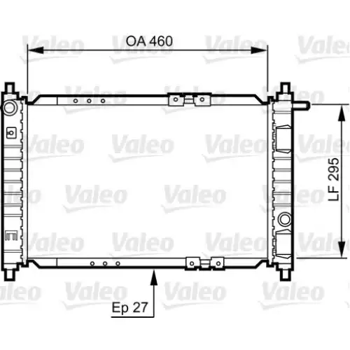 VALEO Motor Su Radyatörü Manuel 734250