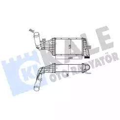 KALE Turbo Radyatörü Intercooler Aluminyum Plastik Brazing 345200