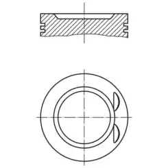 MAHLE Piston+Segman Std 86.00Mm 011 73 00