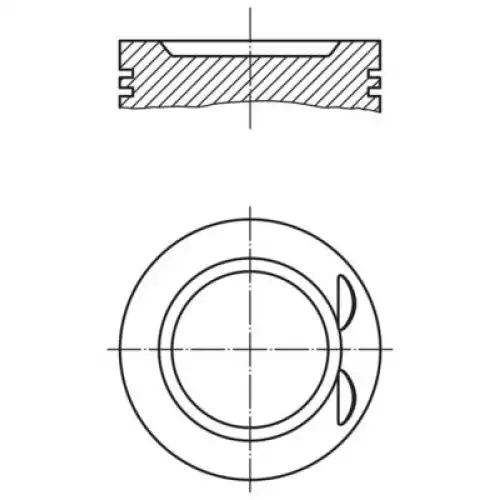 MAHLE Piston+Segman Std 86.00Mm 011 73 00