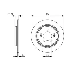 BOSCH Arka Fren Diski Adet 0986479V09