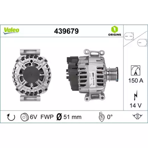 VALEO Alternatör Şarj Dinamosu 150A 439679