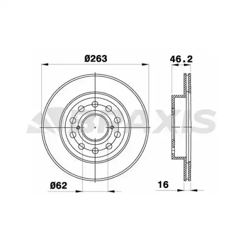 BRAXIS Arka Fren Diski AE0786