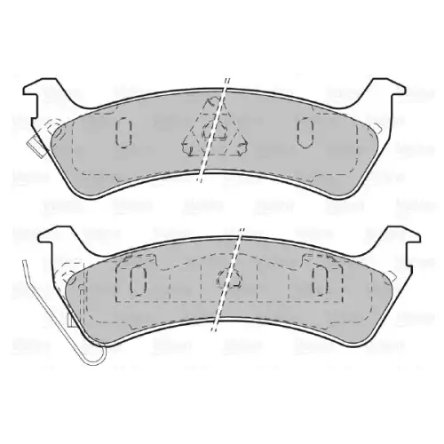 VALEO Arka Fren Balatası Tk 598509