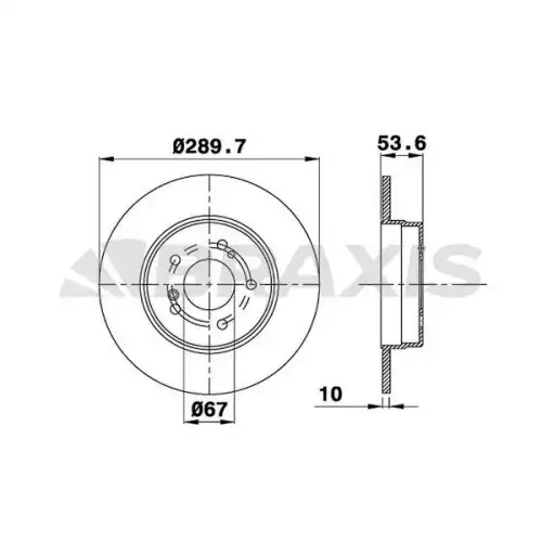 BRAXIS Arka Fren Diski AE0143