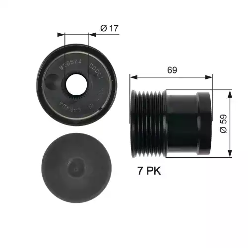 GATES Alternatör Kasnağı OAP7069