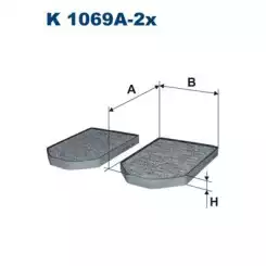 FILTRON Polen Filtre Karbonlu K1069A-2x