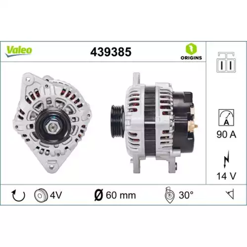 VALEO Alternatör Komple 439385