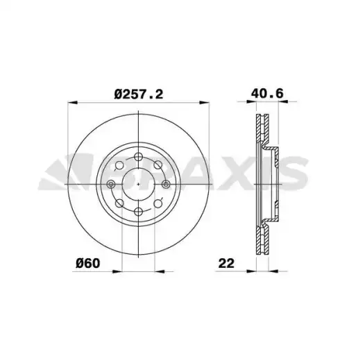 BRAXIS Ön Fren Diski AE0007