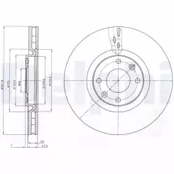 DELPHI Ön Fren Diski Havalı 302Mm BG4166