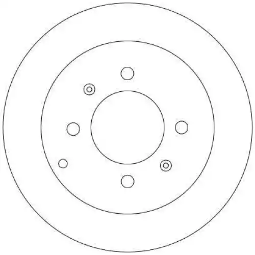 TRW Arka Fren Diski Düz DF4286