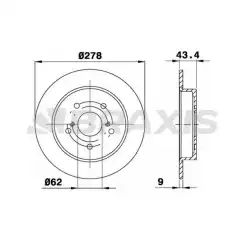 BRAXIS Arka Fren Diski AE0319