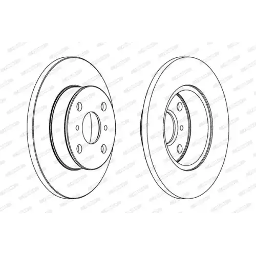 FERODO Ön Fren Diski Düz (238 4) DDF412