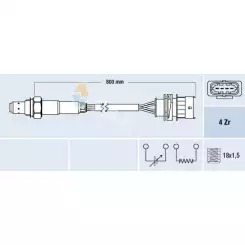 FAE Lamda Oksijen Sensörü Arka 2 Konum FAE 77157