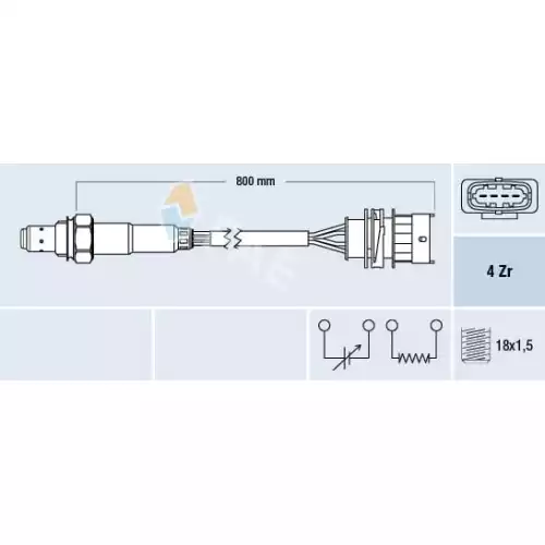 FAE Lamda Oksijen Sensörü Arka 2 Konum FAE 77157