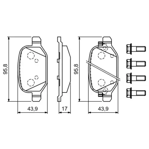 BOSCH Arka Fren Balatası Tk 0986494934