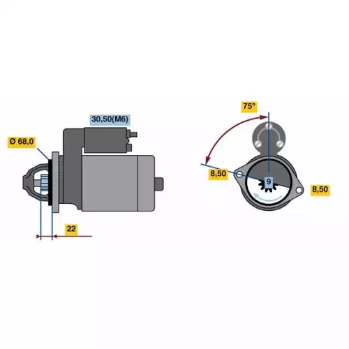 BOSCH Marş Motoru 0001107492