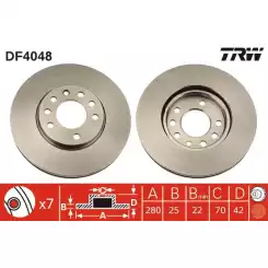 TRW Ön Fren Diski Takım 5 Bijon DF4048