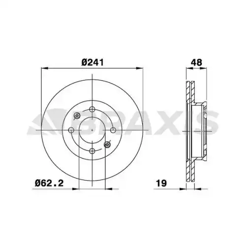 BRAXIS Ön Fren Diski Havalı AE0119