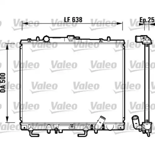 VALEO Motor Su Radyatörü 734143