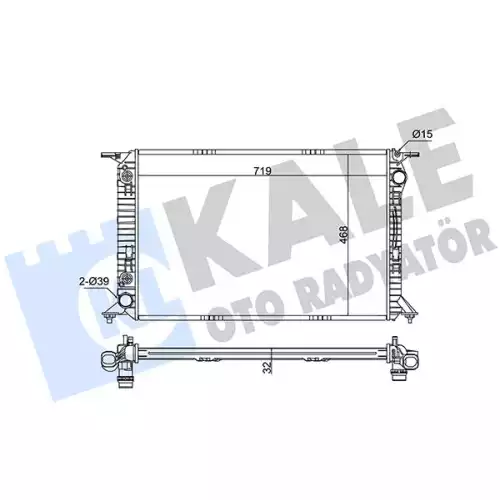 KALE Motor Su Radyatörü 345860