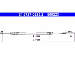 ATE El Fren Teli Sağ 24.3727-0223.2