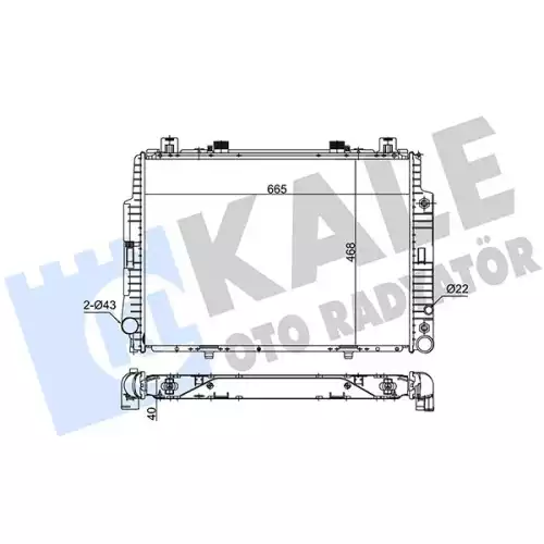 KALE Motor Su Radyatörü 351300