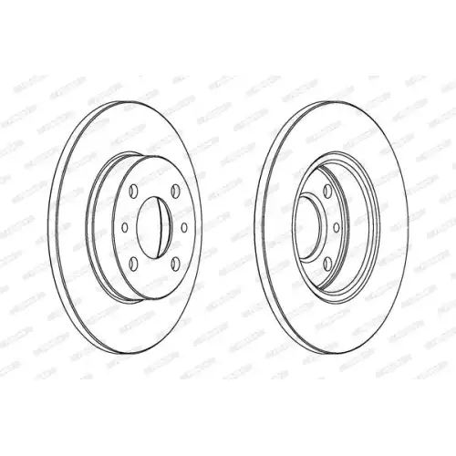 FERODO Ön Fren Diski Düz 240Mm DDF140