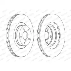 FERODO Ön Fren Diski Havalı 294.5mm Takım DDF1175C