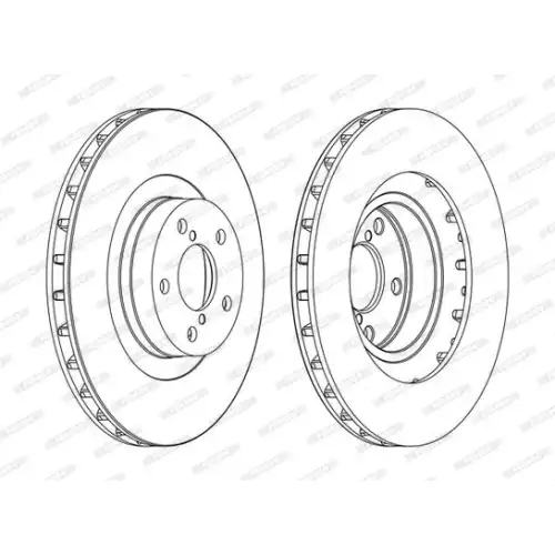 FERODO Ön Fren Diski Havalı 294.5mm Takım DDF1175C