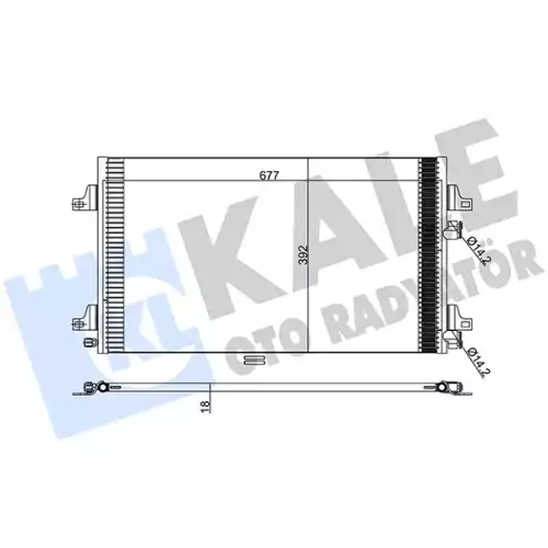 KALE Klima Radyatörü Kondanser 382500