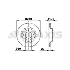 BRAXIS Ön Fren Diski Havalı AE0044