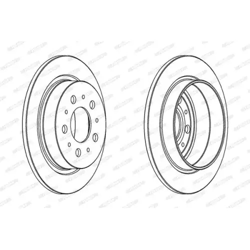 FERODO Arka Fren Diski DDF1060