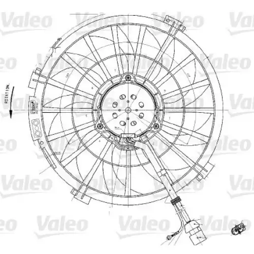 VALEO Radyatör Fan Motoru 698542