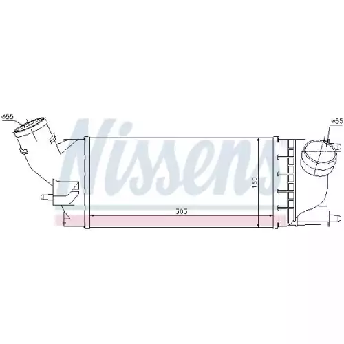 NISSENS Turbo İntercool Radyatörü 303x150x76 96599