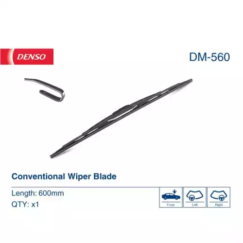 DENSO Ön Cam Silecek Süpürgesi Tek 600mm/24Inc DM-560