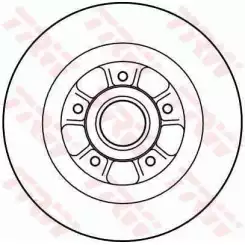 TRW Arka Fren Diski DF4227