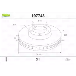 VALEO Ön Fren Diski Havalı Takım 197743