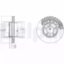 DELPHI Ön Fren Diski Sağ 330X32 Mm BG9949