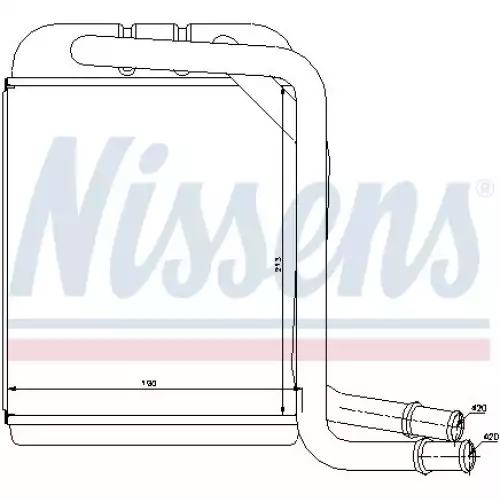 NISSENS Kalorifer Radyatörü Brazing 73976