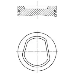 MAHLE Piston+Segman 0.50 76.51Mm 030 42 02