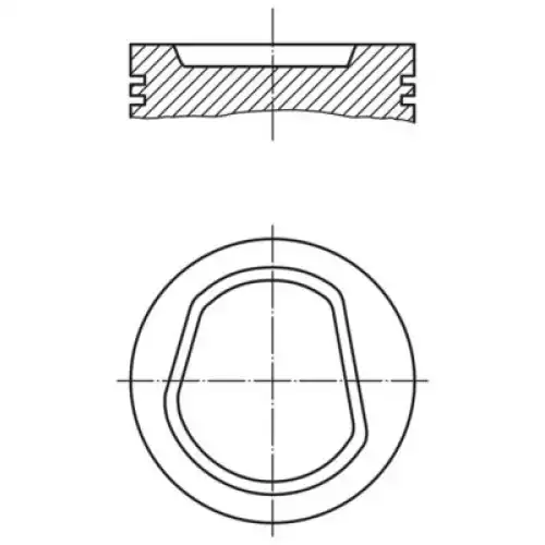 MAHLE Piston+Segman 0.50 76.51Mm 030 42 02